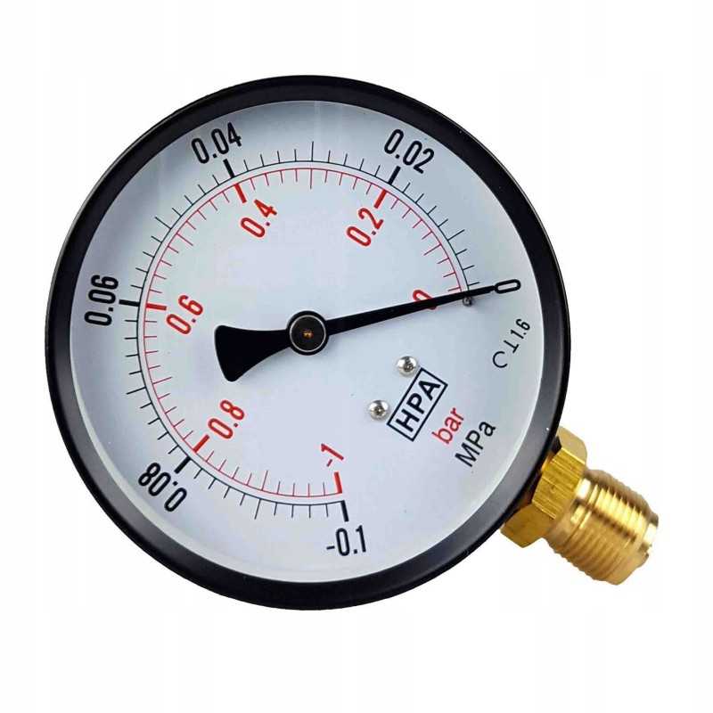 Vamzdyno vakuuminis matuoklis fi 100 sriegis m20x1 5