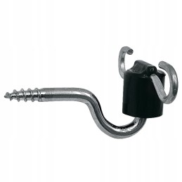 Nailono vartų rankenos izoliatorius, sriegiuotas nerūdijančiu plienu