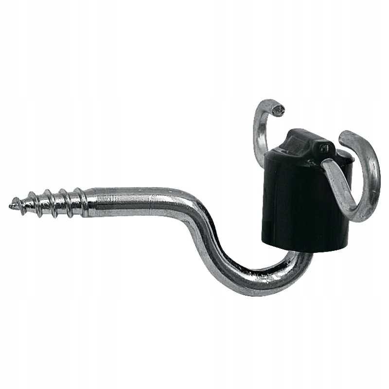 Nailono vartų rankenos izoliatorius, sriegiuotas nerūdijančiu plienu