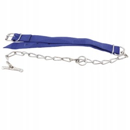 Trevira antkaklis blauzdams, sustiprinta mėlyna oda