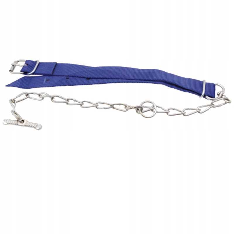Trevira antkaklis blauzdams, sustiprinta mėlyna oda