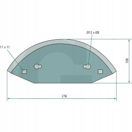 Peiliai pašarų vagonams granito storti 6mm