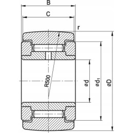 Paėmimo sijos volelis Warfama Metal Fach RT15