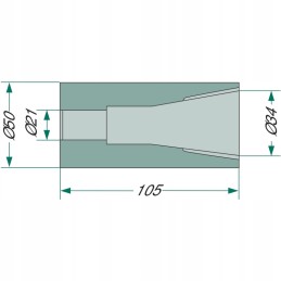 105 mm priekinio krautuvo noragų įvorė