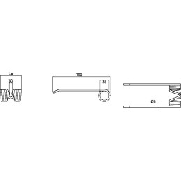 Rinktuvo pirštų spyruoklinis presas Welger RP12 15