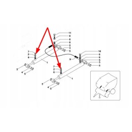 Kb3320186 hidraulinio cilindro reduktorius