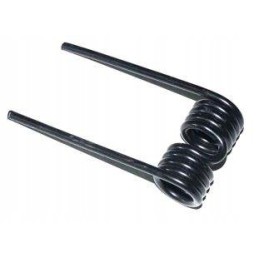 Rulonų preso rinktuvo pirštas turi ilgą strypą