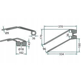Finger grėblys deutz fahr kh liko