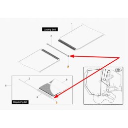 Kb8851035 ruloninio preso diržo veržlė