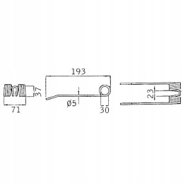 Rinktuvo pirštinė spyruoklė Welger 0940522500