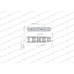 Ritininė grandinė 12b 1 72ps, skirta rinktuvams