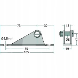 Cinkuotas priekabos cilindro tvirtinimas