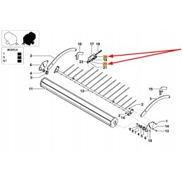 Kb3905904 įvorė pradalgės presavimo velenui