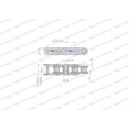 Ritininė grandinėlė 08b 1 72ps tinklinis segtuvas g