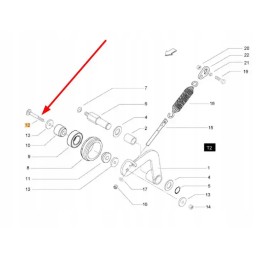 Kb8850375 vežimėlio varžtas m10 x 70 mm