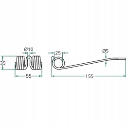 Deutz Fahr paėmimo pirštas we311 we312 we321