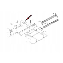 Kairė sienelė guminė 5595 107 01 007 Unia Famarol