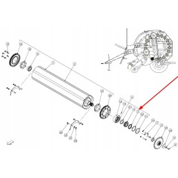 Cbr00061 sandarinimo žiedas 6210av guolis