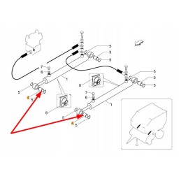 Bg3320135 ašmenų hidraulinio cilindro kaištis