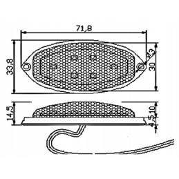 LED kontūro lempa, markerinis apšvietimas, spalvos
