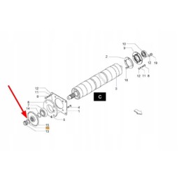 Kb8852368 poveržlė užspaudimo velenui 40 5 60x5