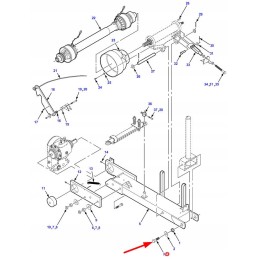 700703923 pavaros rėmo tvirtinimo veržlė