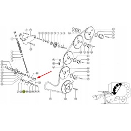 822681 0 grandinės įtempiklio svirtis