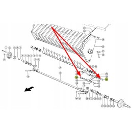 818681 1 motociklo vamzdžio tvirtinimo kaištis