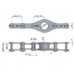 Ca650 grandinė 1 160 og 40 ryšulių Sipma Warynski presas