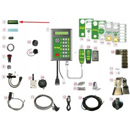 Cel00288 valdymo dėžutės ekranas