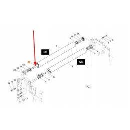 Kb3908f47 presavimo diržo ritininis velenas