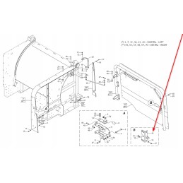 B01800041 šoninio dangčio užraktas