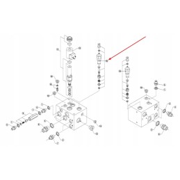 Cva00668 hidraulinio bloko centrinis vožtuvas