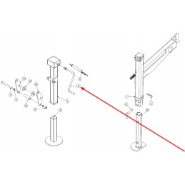 Ctp00297 atraminės kojos laikiklis