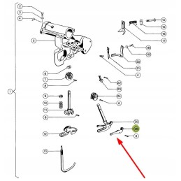 000090 0 surišimo įtaiso svirtis