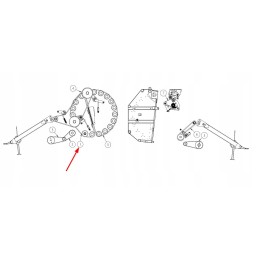 Cch00037 ritininė grandinė 20b 1 x 124 ritinėliai