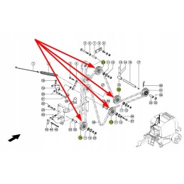 821711 0 vyniojimo pavaros įtempimo volas