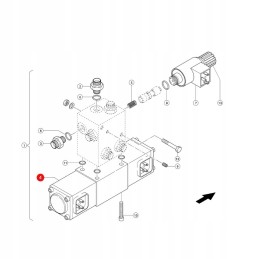 4 3 krypčių vožtuvas su claas vožtuvu 084003 0 originalus