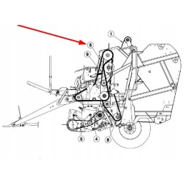 Cch00058 ritininė grandinė 124 ritinėliai