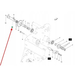 Kb3905a52 rinktuvo pavaros velenas