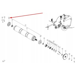 Arc00288 viršutinio pavaros ritinėlio dangtis