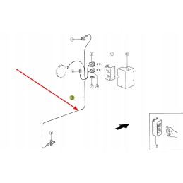 822072 0 hidraulinis valdymo kabelis