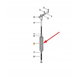 Bg8876503 diržo įtempiklio spyruoklė