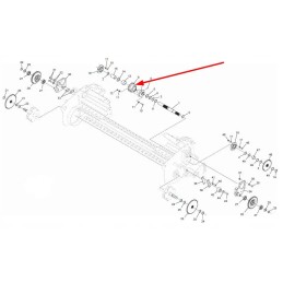 B034p0120r ritės veleno stebulė