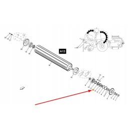 A140348400 sferinis ritininis guolis 2 eilės 50 x 90 x 2