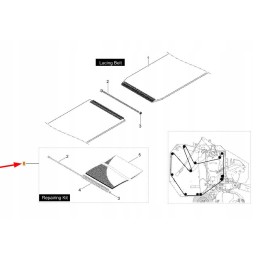 Kb3944834 diržo remonto komplektas 500 x 220 x 7 mm