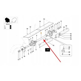 Kb3408553 grandinės pavaros velenas