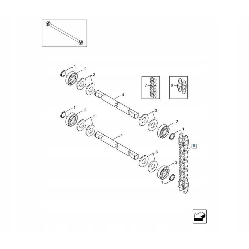New Holland Br Case RBX 84400 presavimo kameros grandinė