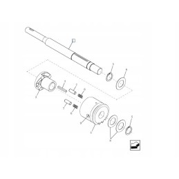 Preso volas new holland br740 r7070 87654213