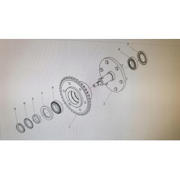 Lentelės sukimosi ašis įvynioklio pronar z245 1 z245